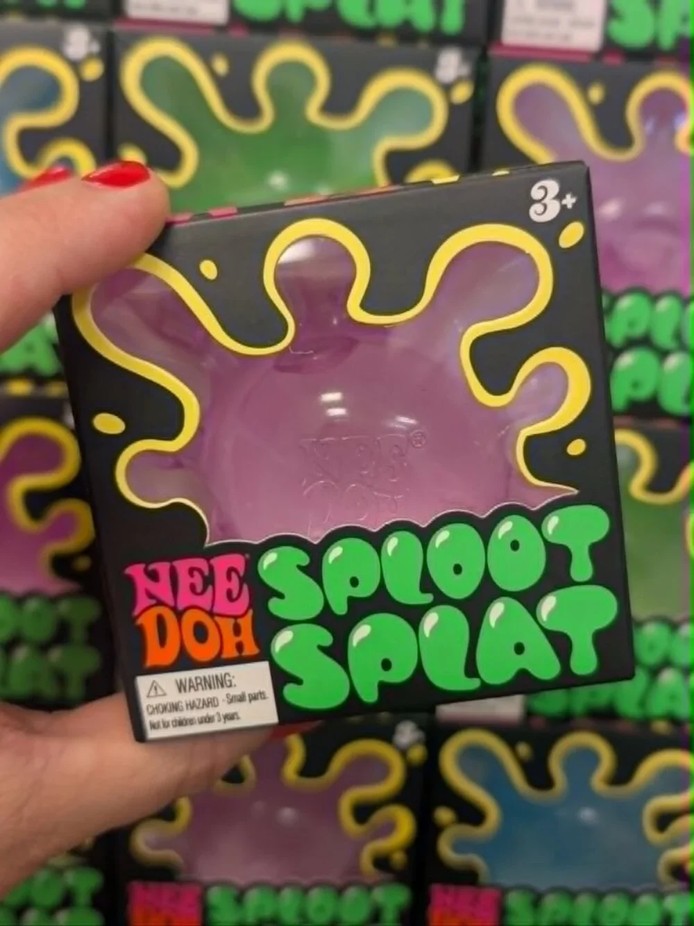 NeeDoh SplootSplat 3 Pack Set Green Blue Pink Sensory Squishy NEW Sealed